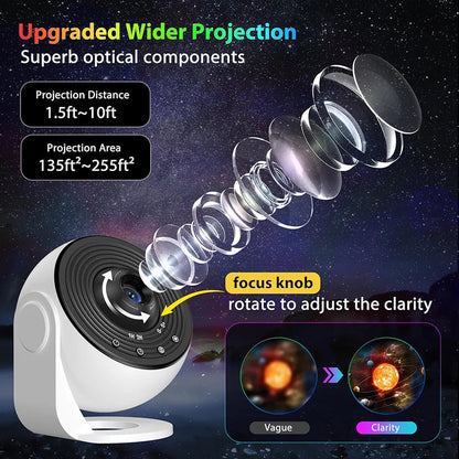 Dynamic Ripple Projection Night Light,  USB Portable Night Lamp for Home Decor (12 themes)