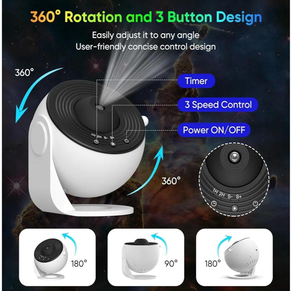 Dynamic Ripple Projection Night Light,  USB Portable Night Lamp for Home Decor (12 themes)